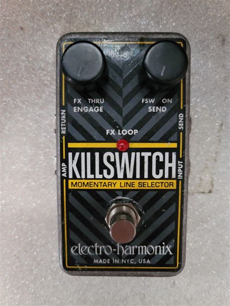 electro-harmonix killswitch guitar effect pedal with box|Pedals .